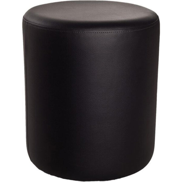 PUF Rund sort D38x45cm-