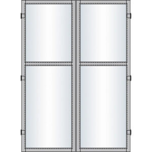 UP & DOWN modul dør dobb.200x195 cm-