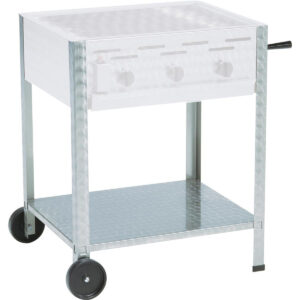Understel f. gasgrill med 3 blus m/hjul-
