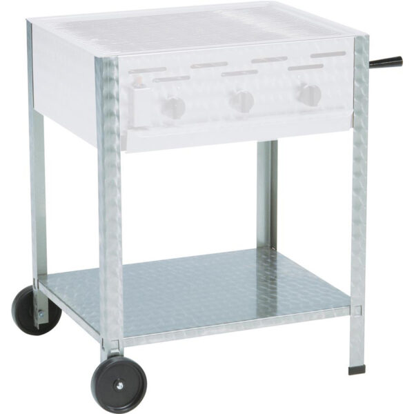 Understel f. gasgrill med 3 blus m/hjul-