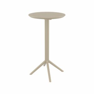 Sky barbord m/vip Ø60cm-Sky barbord m/vip Ø60cm - TAUPE