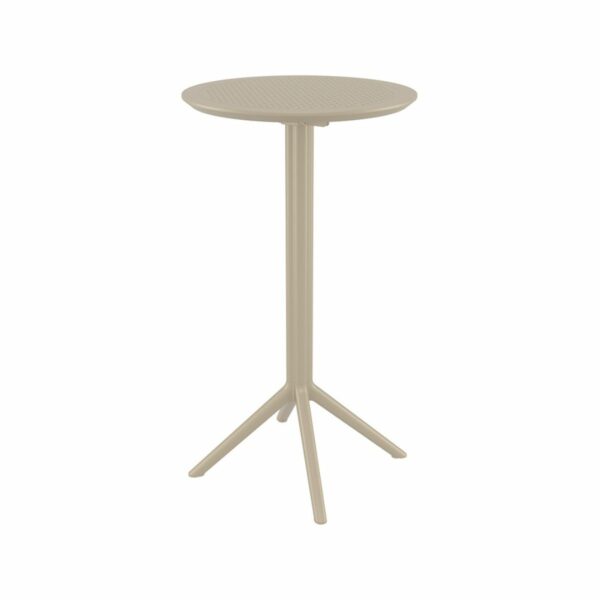 Sky barbord m/vip Ø60cm-Sky barbord m/vip Ø60cm - TAUPE