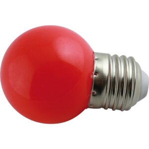 LED 1W Kronepære-LED 1W Kronepære - RØD