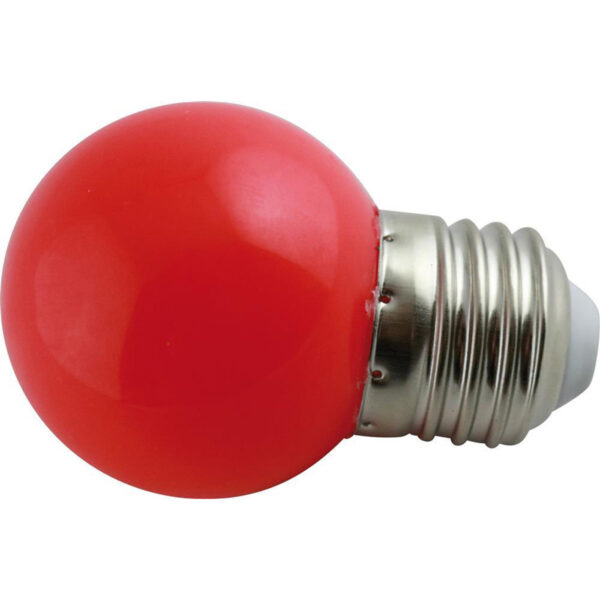 LED 1W Kronepære-LED 1W Kronepære - RØD