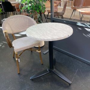 WERZALIT -  Marmorlook bordplade rund -