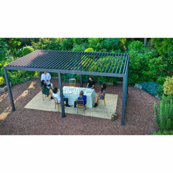 Mirador Pergola 3x6m, antracitgrå-