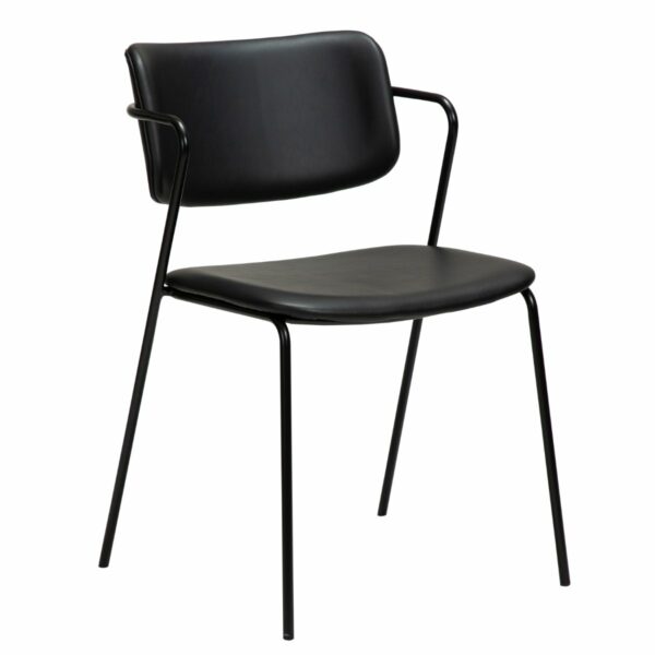Zed stol-ZED CHAIR - VINTAGE BLACK KUNSTLÆDER