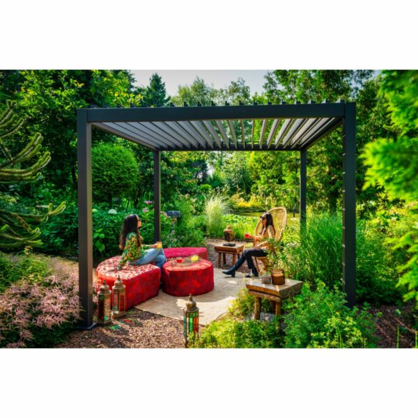 Mirador Pergola 3x3m antracitgrå-