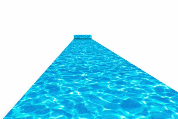 Messetæppe med print i nålefilt - 2x50m-Løber med print i nålefilt 2x50 m - ocean