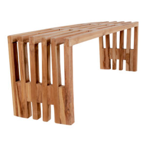 Teak bænk - 140x35 cm-