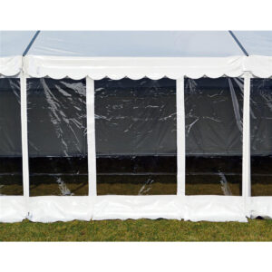 Side 2,2m hvid - lyn/dør - panorama, Verseidag PVC-