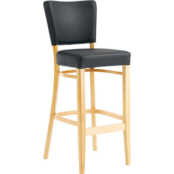 Madonna barstol med sædehøjde 80cm-Madonna barstol - BØG/SORT