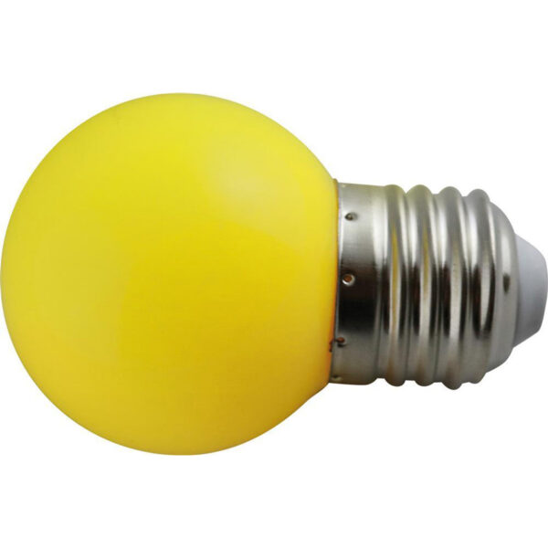 LED 1W Kronepære-LED 1W Kronepære - GUL