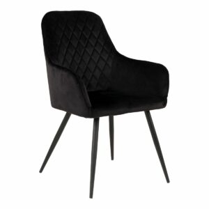 Mille stol-Mille stol  - SORT/SORT VELOUR