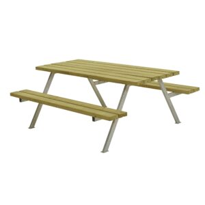 Alpha Bord/Bænkesæt 177x161x73cm-Alpha Bord/Bænkesæt 177x161x73cm - TRÆFARVE