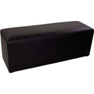 PUF bænk sort 120x38x45cm-
