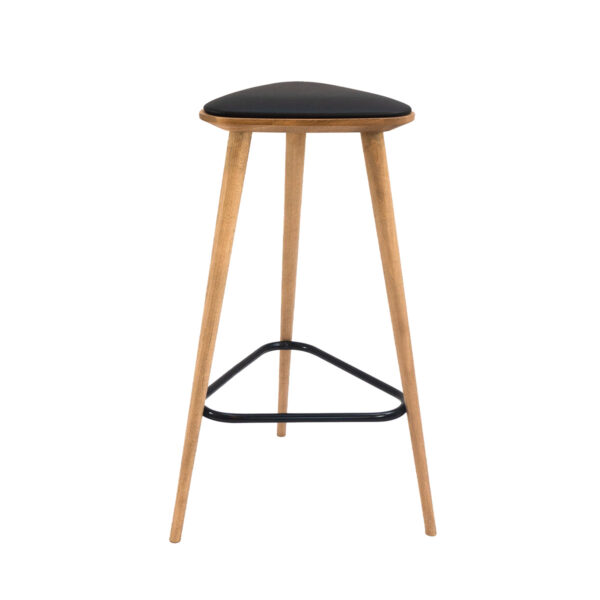 Frank barstol med sædehøjde 78cm-Frank barstol  - OLIERET -  SORT DOLARO