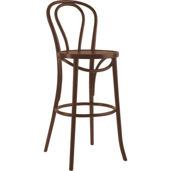WINNIE barstol med sædehøjde 75cm-WINNIE barstol  - COGNAC BEJDSE