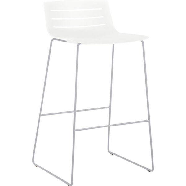 SKIN barstol med sædehøjde 73cm-SKIN barstol - HVID