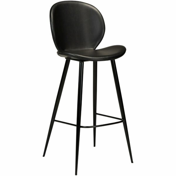 Cloud barstol med sædehøjde 77cm-CLOUD BARSTOL - VINTAGE SORT KUNSTLÆDER