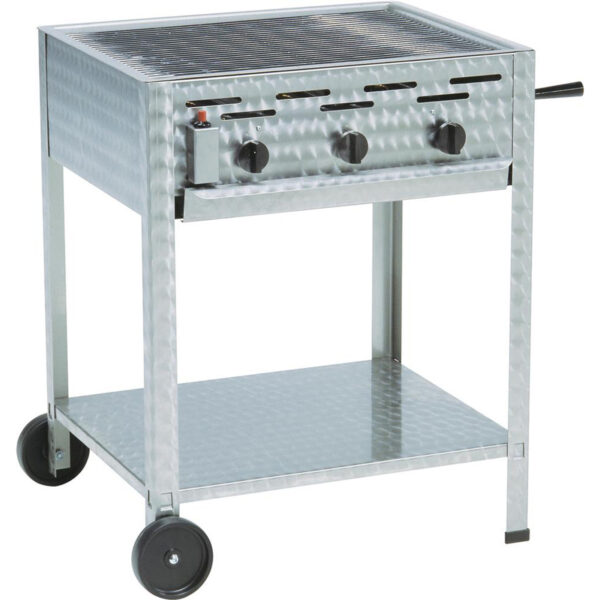 Gasgrill 3 blus m/rist 30-37mb - Komplet-