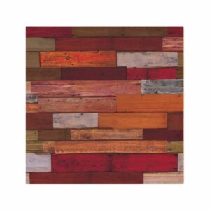 WERZALIT - Rød Planke bordplade firkantet -Werzalit Rød Planke bordplade firkantet 70x70 cm