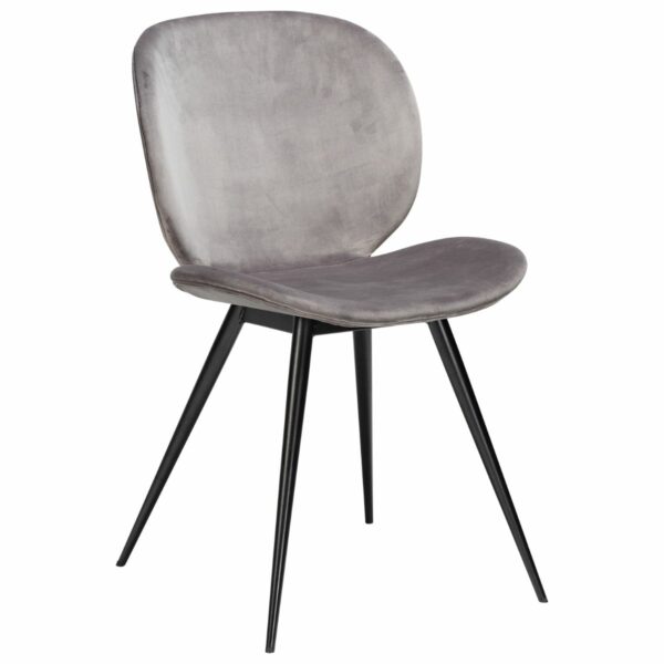 Cloud stol-CLOUD STOL  - ALU VELOUR, SORTE BEN