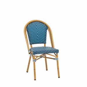 Vesterhavsblå - Caféstol - Flet-