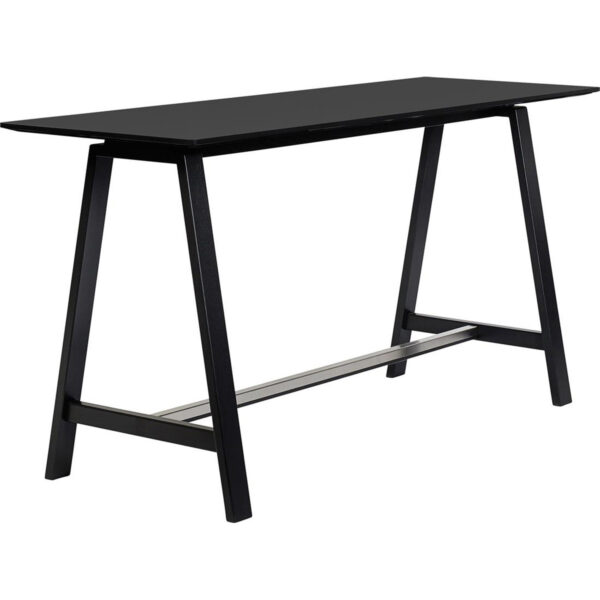 HT1 højbord 216x75 cm, sort bordplade-