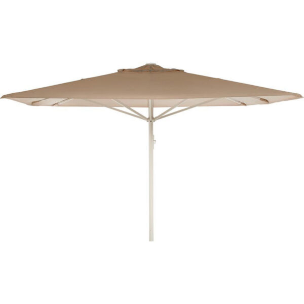 Kæmpeparasol 5x5m polyester u/frisekant-Kæmpeparasol 5x5m Polyester u/flap - Beige