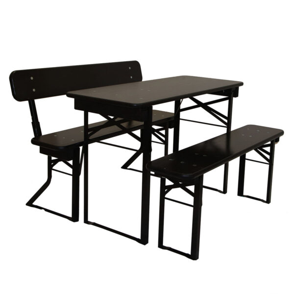 Brau balkon bænk 27x120 cm m. ryglæn-