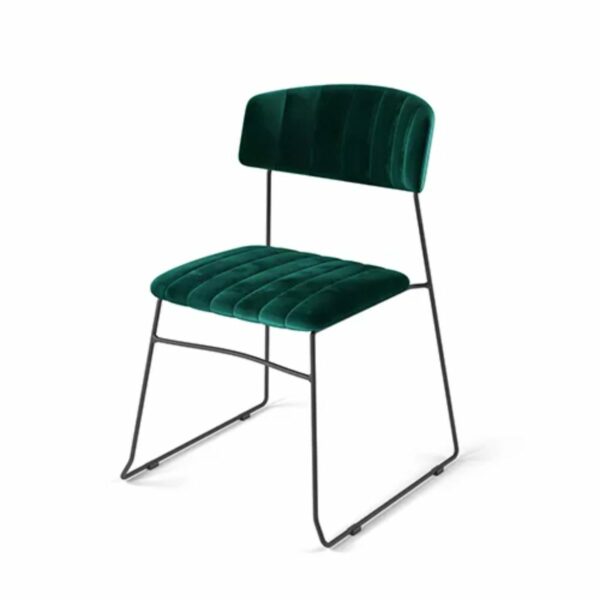 Mundo Stabelstol-MUNDO STABELSTOL - GRØN VELOUR