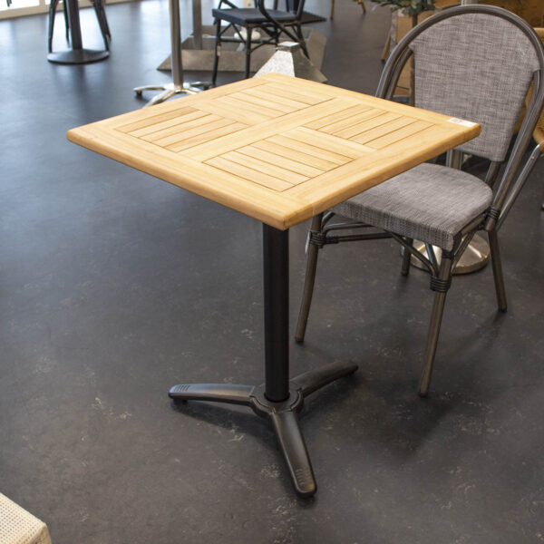 TEAK bordplade firkantet-