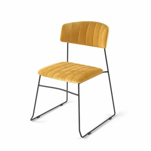 Mundo Stabelstol-MUNDO STABELSTOL - GUL VELOUR