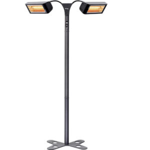 Varmelampe på stativ med 2x1500W lamper-