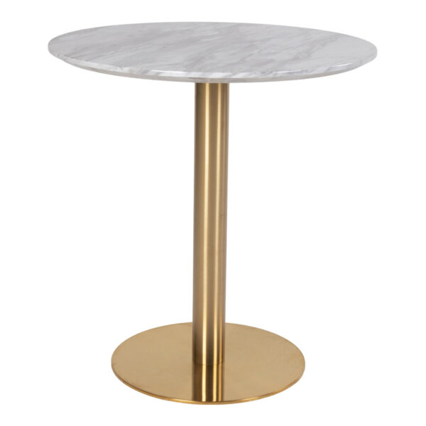 Balder - Cafébord-Balder Spisebord m. messing look - Ø70 CM