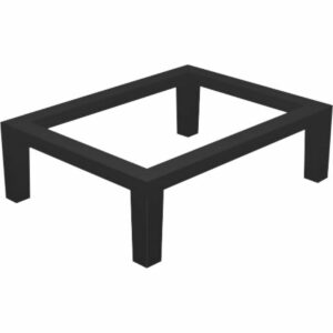 KONCEPT modulsofaunderstel 80cm-Sofaunderstel 80cm - SORT