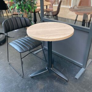 Indendørs laminat bordplade rund - eg -