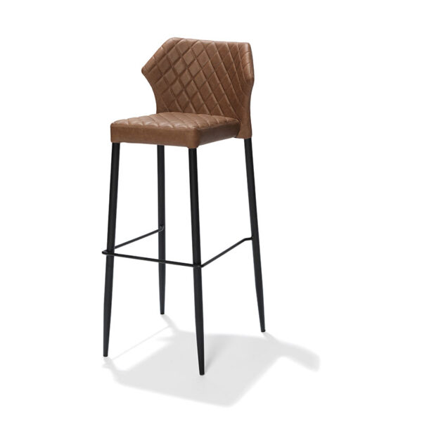 Louis Stabel barstol med sædehøjde 80cm-LOUIS STABEL BARSTOL - COGNAC