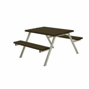 Alpha Bord/Bænkesæt 118x161x73cm-Alpha Bord/Bænkesæt 118x161x73cm - SORT