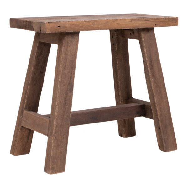 Teak Bænk i genbrugsteak-Teak Bænk i genbrugsteak - 50x25 cm