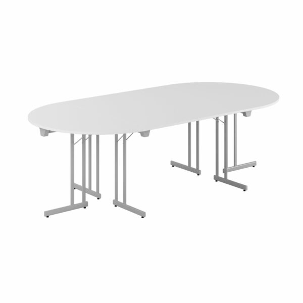 Konferencebord - 240x120cm - Sammenklappeligt bord-Konference Style - 240x120cm - HVID-GRÅ