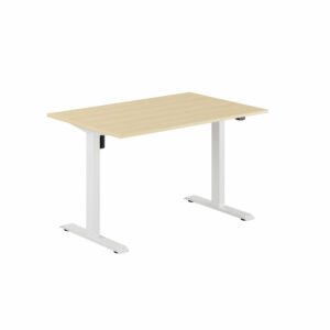 EASY Hæve/Sænkebord m/1 motor 120x80cm-EASY Hæve/Sænkebord m/1 motor 120x80cm  BIRK-HVID