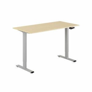 ECO Hæve/Sænkebord manuelt 140x70cm-ECO Hæve/Sænkebord manuelt 140x70cm  BIRK-GRÅ