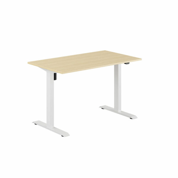 EASY Hæve/Sænkebord m/1 motor 120x70cm-EASY Hæve/Sænkebord m/1 motor 120x70cm  BIRK-HVID