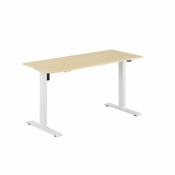 EASY Hæve/Sænkebord m/1 motor 140x60cm-EASY Hæve/Sænkebord m/1 motor 140x60cm  BIRK-HVID