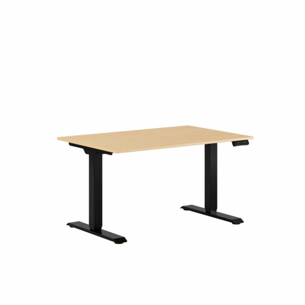 Premium Hæve/Sænkebord m/2 motorer 120x80cm-Premium Hæve/Sænkebord m/2 motorer 120x80cm  BIRK -SORT