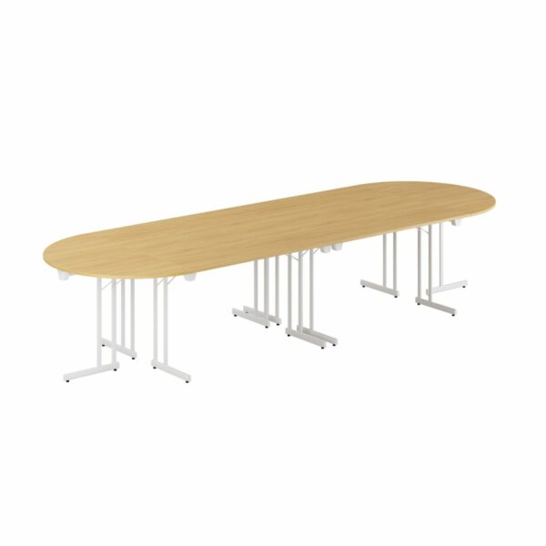 Konferencebord - 360x120cm - Sammenklappeligt bord-Konference Style - 360x120cm - EG-HVID