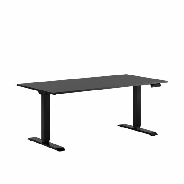 Premium Hæve/Sænkebord m/2 motorer 160x80cm-Premium Hæve/Sænkebord m/2 motorer 160x80cm  SORT -SORT