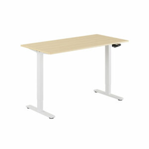 ECO Hæve/Sænkebord manuelt 140x70cm-ECO Hæve/Sænkebord manuelt 140x70cm  BIRK-HVID